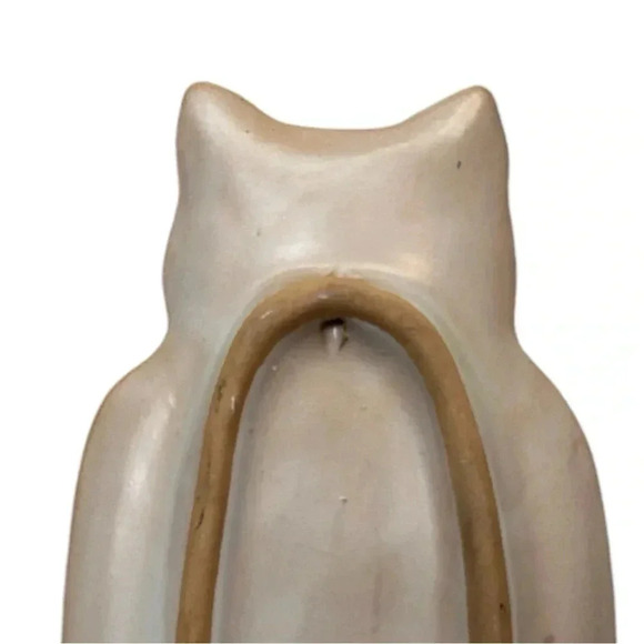 ITALICA ARS Cat Spoon Rest Hanging Wall Plaque Hand Painted Italy 9" x 3.75" - Picture 4 of 5